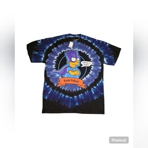 THE SIMPSONS-BARTMAN CONCENTRIC-HOMER-TIE DYE T-SHIRT Sz M Limited-RARE